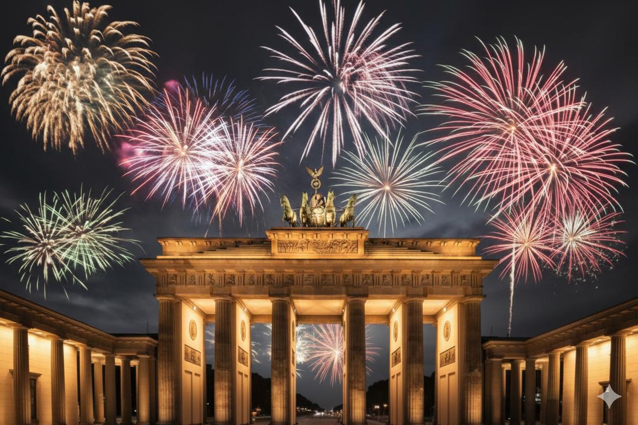 Berlin New Year’s Eve at Brandenburg Gate